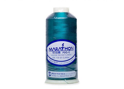 Viscose Rayon Thread 5000m-color:1209 (Imperial Aqua/ Dark Blue-Green)