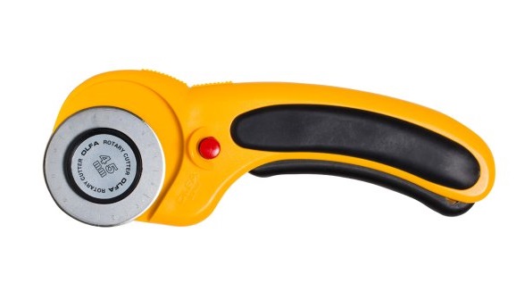 OLFA Deluxe Handle Rotary Cutter - RTY 2DX 45mm -Ergonomic Deluxe Safety Design