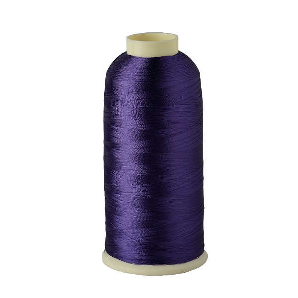 Viscose Rayon Thread 5000m-color:1090 (Darkest Purple/ Blackberry)