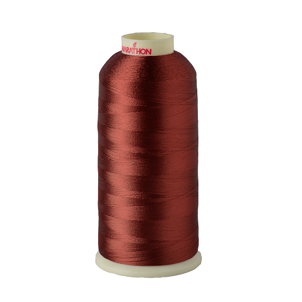 Viscose Rayon Thread 5000m-color:1159 (Dark Orange/Red)