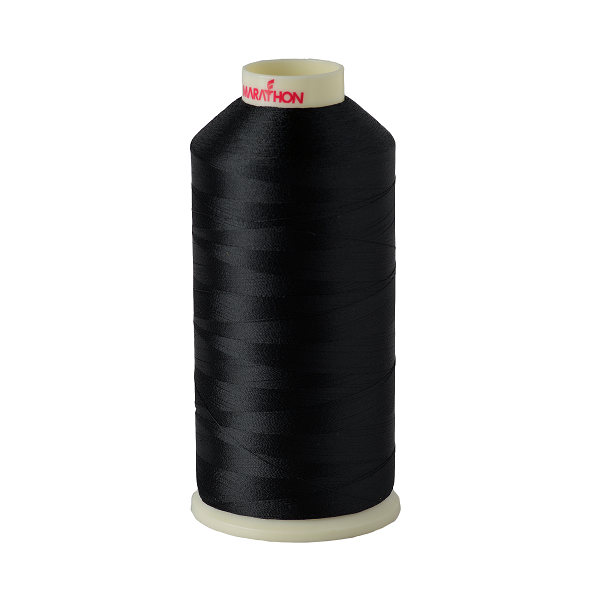 Viscose Rayon Thread 5000m-color:1180 (Black Black)