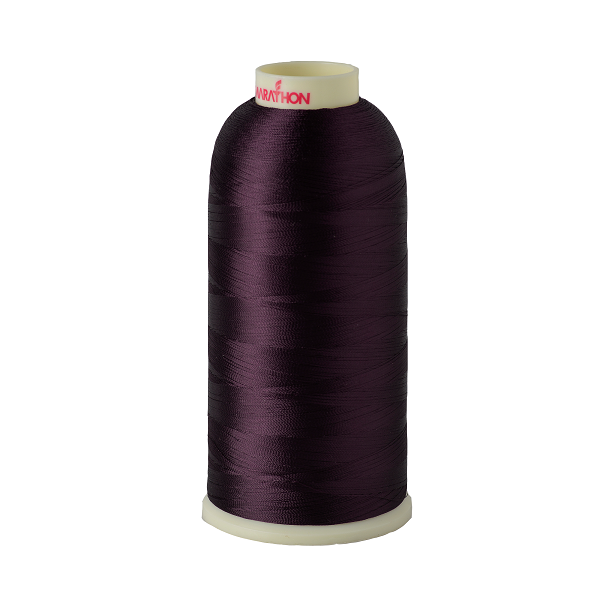 Viscose Rayon Thread 5000m-color:1242 (Dark Maroon Plum)