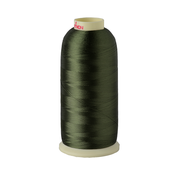 Viscose Rayon Thread 5000m-color:1295 (Dark Khaki Green)