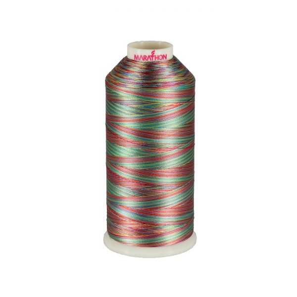 Variegated Rayon Thread 1000m-color:5005 (Rainbow)