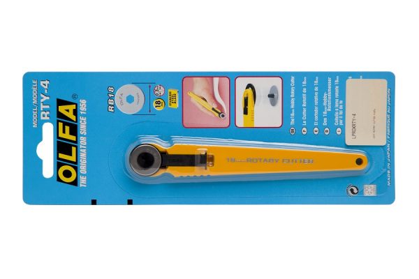 Olfa 18mm Rotary Cutter Straight Handle RTY-4 - Image 2